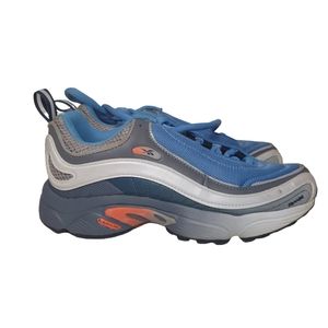 Reebok Daytona DMX Athletic Sneakers Blue Grey Orange Women's Size 5